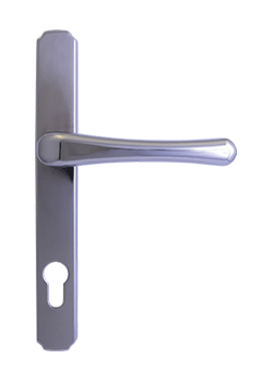 heritage door handle in hardex chrome